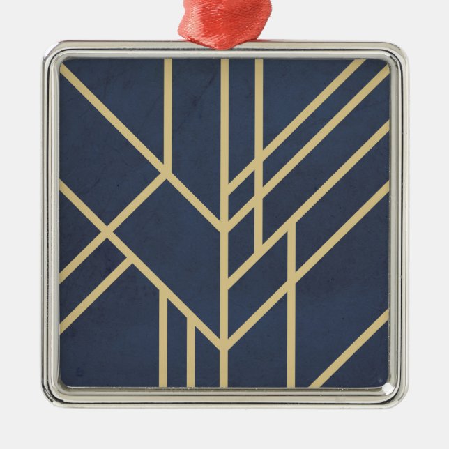 Art Deco design Metal Ornament (Front)
