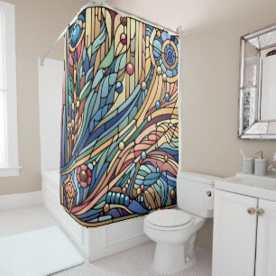 Art Deco Design Shower Curtain