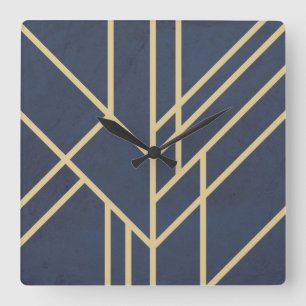 Art Deco design Square Wall Clock