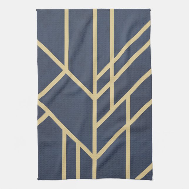 Art Deco design Tea Towel (Vertical)