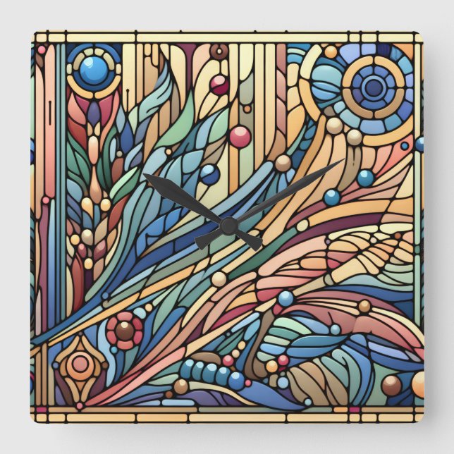 Art Deco Design Wall Clock (Front)