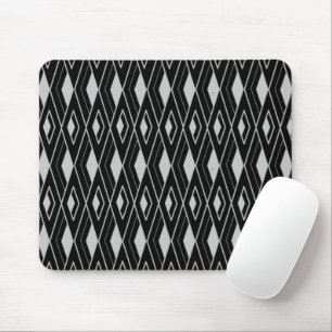 Art Deco Diamond Shapes Mouse Pad