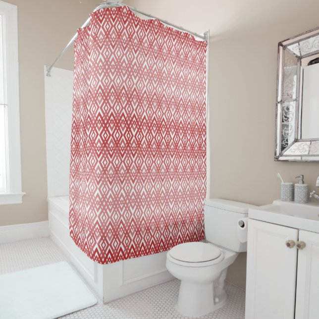 Art Deco Diamond Shower Curtain (In Situ)
