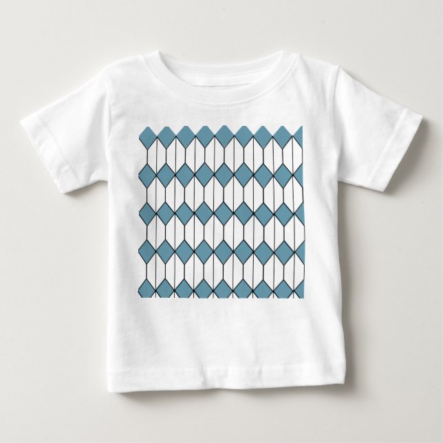 Art Deco Diamonds and Hexagons  Baby T-Shirt (Front)