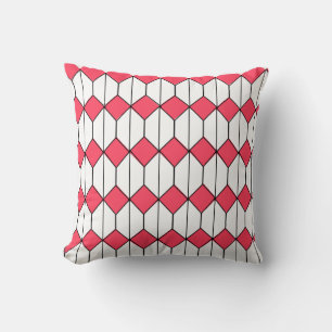 Art Deco Diamonds and Hexagons Cushion