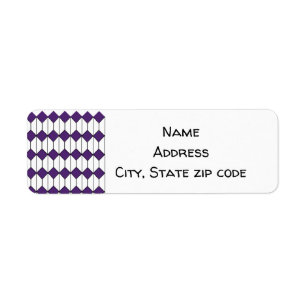 Art Deco Diamonds and Hexagons Label Return Address Label