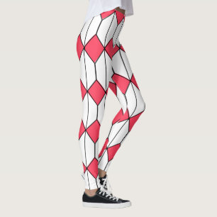 Art Deco Diamonds and Hexagons Leggings