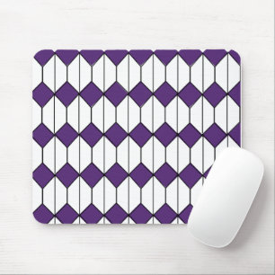 Art Deco Diamonds and Hexagons Mouse Pad