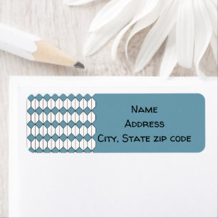 Art Deco Diamonds and Hexagons Return Address Label