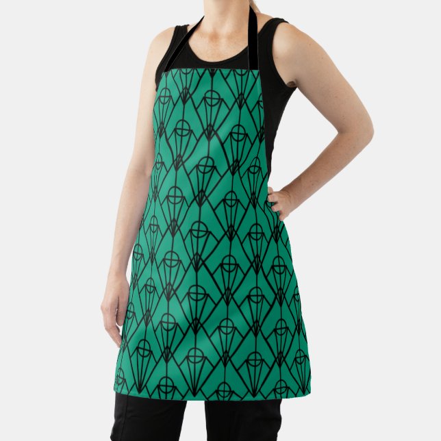 Art Deco Diamonds  Apron (Insitu)