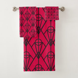 Art Deco Diamonds  Bath Towel Set