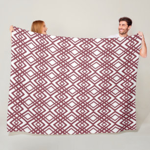 Art Deco Diamonds Fleece Blanket