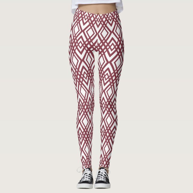 Art Deco Diamonds Leggings (Front)