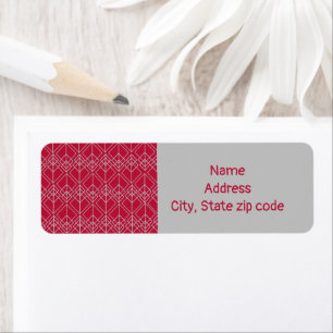 Art Deco Diamonds  Return Address Label