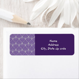 Art Deco Diamonds Return Address Label