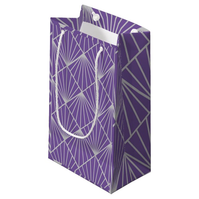 Art Deco Diamonds  Small Gift Bag (Front Angled)