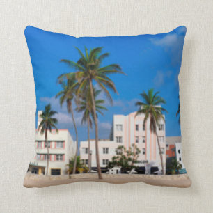 Art Deco District Of South Beach Miami Cushion