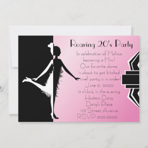 Art  Deco Doll Invitation