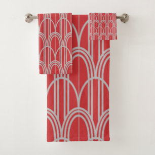 Art Deco Domes Bath Towel Set