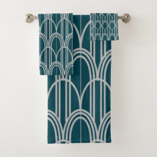 Art Deco Domes Bath Towel Set