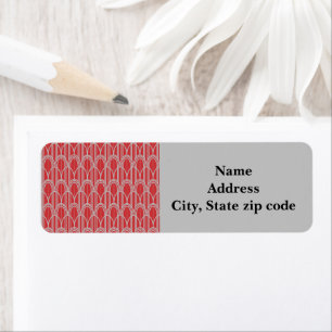 Art Deco Domes Return Address Label