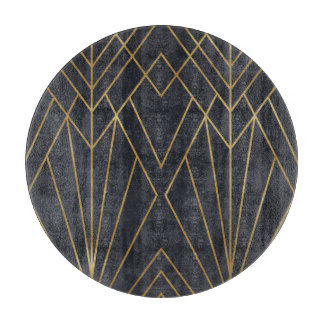 Art Deco Elegance: Geometric Glamour Cutting Board