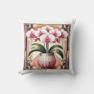 Art Deco Elegance Orchid Cushion