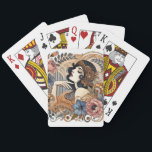 Art Deco Elegance  Playing Cards<br><div class="desc">A Colourful Deck Of Classic Poker Deck Designed With An Art Deco Elegant Lady Playing Cards</div>
