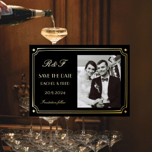 Art Deco Elegant Black Gold 20s Classic