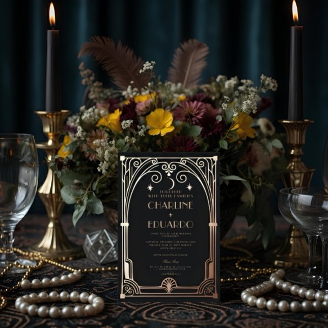 Art Deco Elegant Black Gold 20s Classic Wedding (Creator Uploaded)