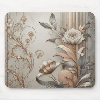 Art Deco: Elegant Botanicals and Geometric Luxury Mouse Pad