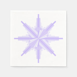 Art deco element in lilac & purple napkin