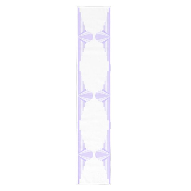 Art deco element in lilac & purple Table Runner (Front)