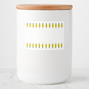 Art deco element in yellow food label