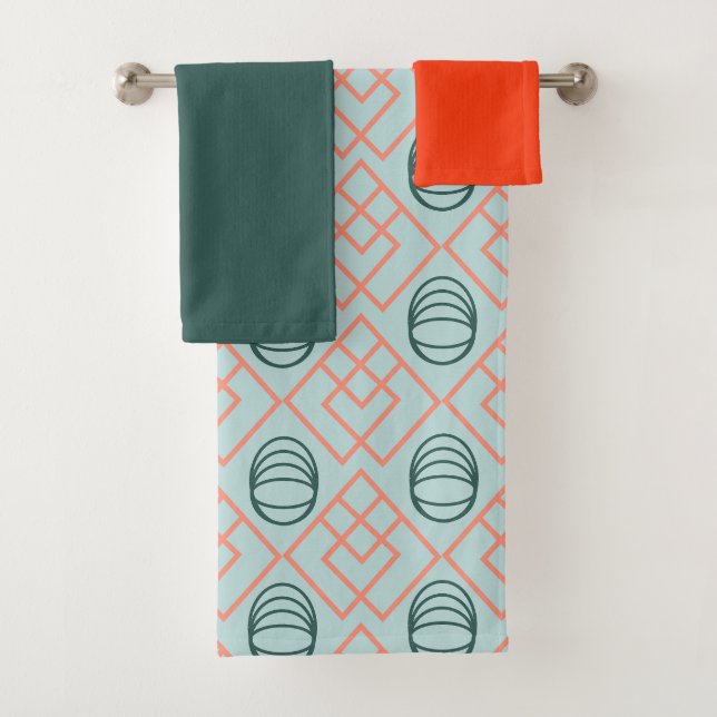 Art Deco Elements  Bath Towel Set (Insitu)