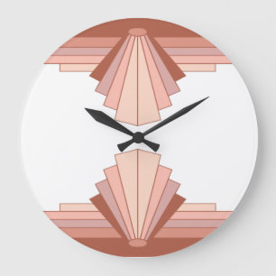 Art deco elements in full rose gold05 large clock