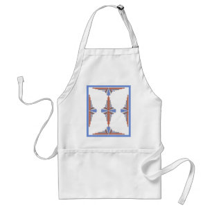 Art deco elements in rose gold & blue standard apron