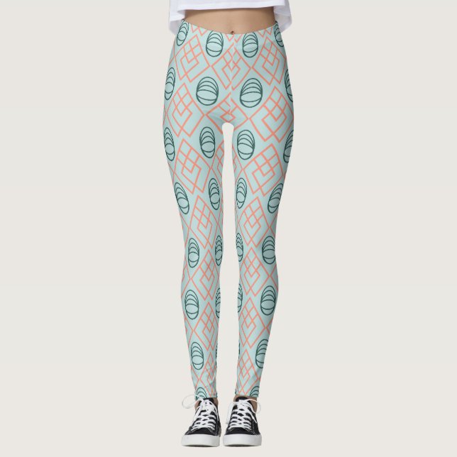 Art Deco Elements  Leggings (Front)