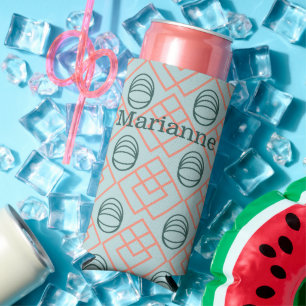 Art Deco Elements Seltzer Can Cooler