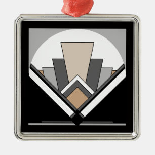 Art Deco Expression Metal Tree Decoration