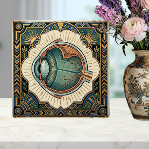Art Deco Eye Anatomical Ophtalmology Ceramic Tile