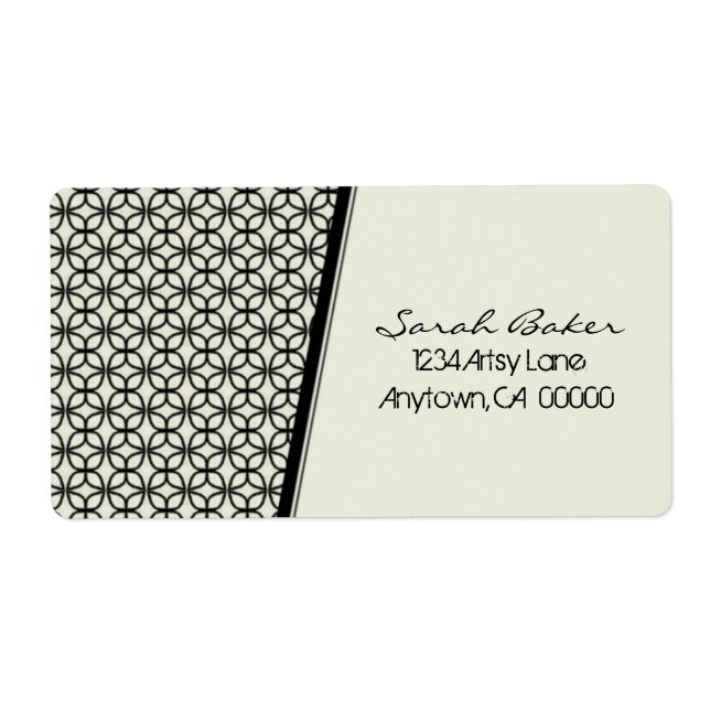 Art Deco Fab Shipping Labels (Front)