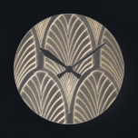 Art Deco Fan Clock<br><div class="desc">Perfect for the art deco home.</div>