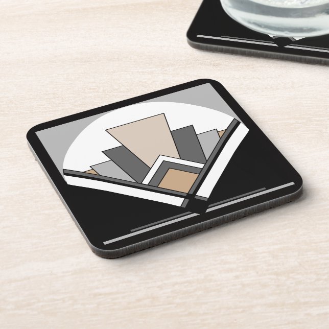 Art Deco Fan Expression Coaster (Left Side)