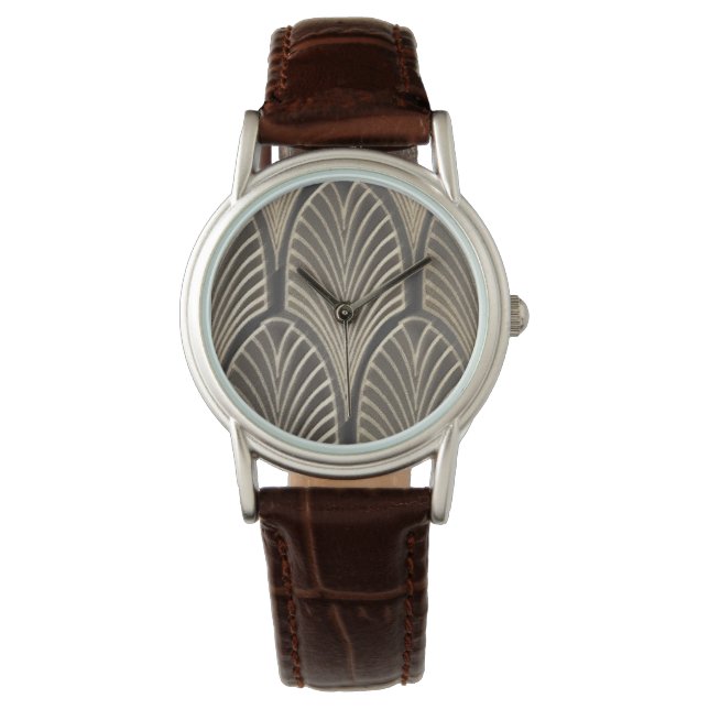 Art Deco Fan Inspired Watch (Front)
