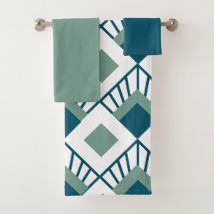 Art Deco Fans Bath Towel Set
