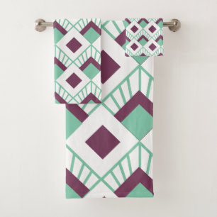 Art Deco Fans  Bath Towel Set