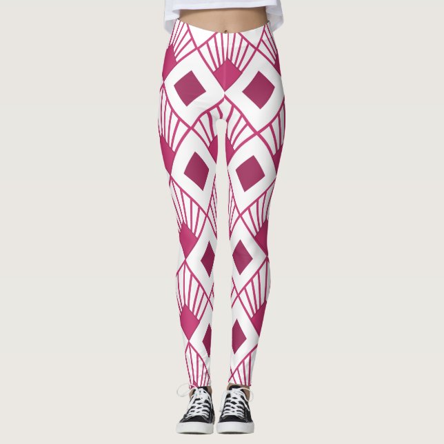 Art Deco Fans  Leggings (Front)