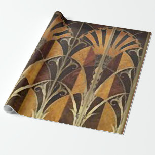 ART DECO FANS MARQUETRY WRAPPING PAPER