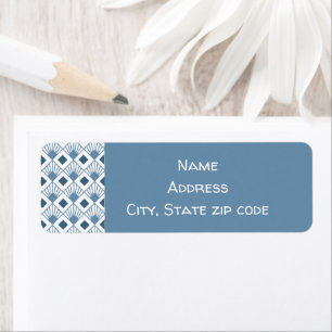 Art Deco Fans Return Address Label